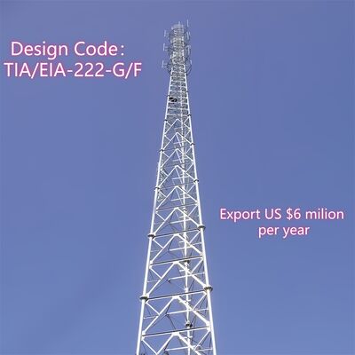 18 28 38M 3 Bacaklı Tubular Çelik Galvanizli Çok Frekanslı Dış 5G 4G Wifi TV Yayın İletişim Kulesi