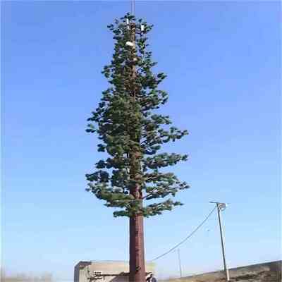 22M Bionic Tree Tower integrating hidden antenna mounts and cable management for clean installation of 5G 4G and microwave devices