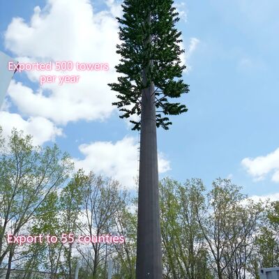 Entegre kablo yönetimi ve telekomünikasyon mikrodalga ve çevre izleme ekipmanlarını destekleyen gizli platformlarla Bionic Tree Tower