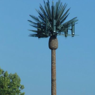 Bionic Tree Communication Tower Galvanized Steel 25m 5G Signal Scenic Areas Landscape Design