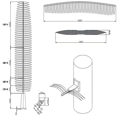 Bionic Tree Tower artificial offering seamless landscape integration with design wind speed resistance up to 250 kmh