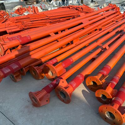 Telekom Mikrodalga ve Güvenlik Kurulumları için Yüksek Çarpışma Gücüyle 55M Hava Durumuna Karşı 3 Bacaklı Tubular Çelik Kule