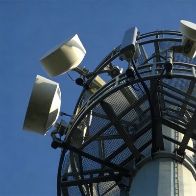 Kırsal Acil Telekom için 20M 30M Tek Kutuplu İletişim Kulesi Hafif Alüminyum