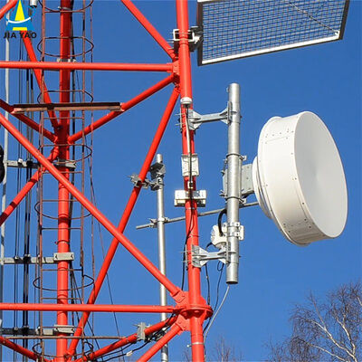 Dış Mekan Telekom İzleme Gözlem ve Güvenlik Tesisatları için Tasarlanmış Özelleştirilebilir 3 Ayaklı Çelik Boru Kule