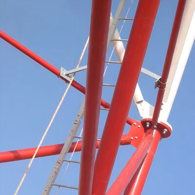 4G 5G Mikrodalga ve Güvenlik Sistemlerine Uygun, Yüksek Çekme Dayanımına Sahip Çelik Konstrüksiyona Sahip Sağlam 3 Ayaklı Çelik Boru Kule
