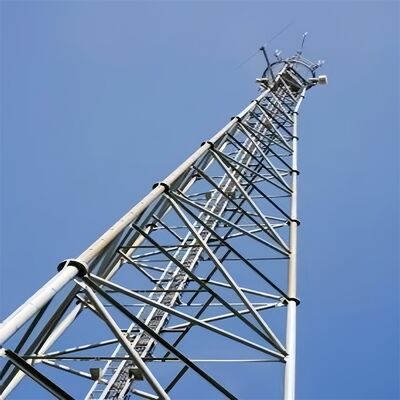 Dış Mekanda Geliştirilmiş Korozyon Direnci için Sıcak Daldırma Galvaniz Kaplamalı Ağır Ölçer 3 Ayaklı Çelik Borulu Kule