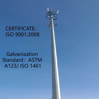 20M 30M Monopole AI Integrated Smart Telecommunication Tower IoT Enabled for 5G Network