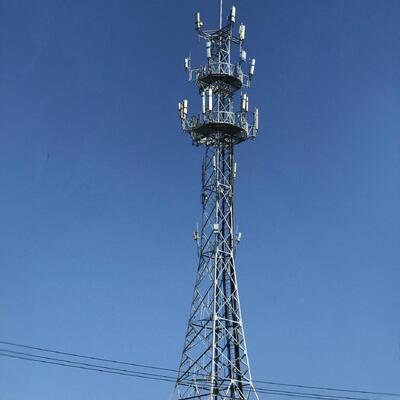 20 30 40 60 M Metre Dört Ayaklı Akıllı Şebeke Entegre Haberleşme Kulesi Yenilenebilir Enerji Sahası için Güç İzleme