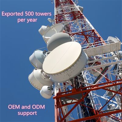 Telekom Altyapısı İçin 40M Korozyona Dayanıklı 4 Ayaklı Anten Kulesi Iso Sertifikalı