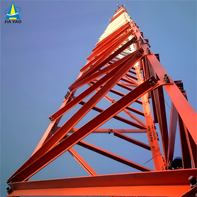 Custom Height 3 Legged Angle Communication Steel Tower For Microwave Signal Transmission