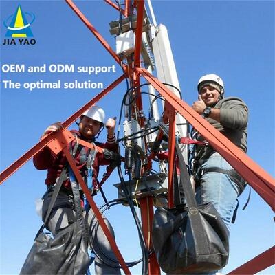 5G Özel Ağ için 40M Sıcak Daldırma Galvanizli Modüler 3 Ayaklı Açılı Çelik Kule