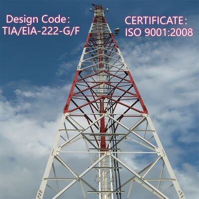 Madencilik Alanı Telekomünikasyon için 50M Sıcak Daldırma Galvanizli Sökülebilir 3 Ayaklı Kule Maliyet Verimli