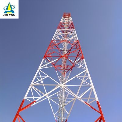 Geçici Ağ Dağıtımı için Yeniden Kullanılabilir 52M Q355 Çelik 3 Ayaklı Açılı Çelik Kule