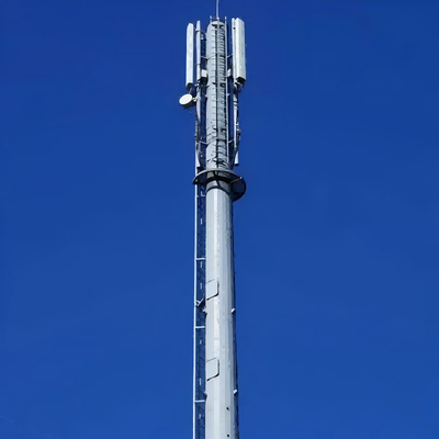 16 24 38 Metre Yerden Tasarruflu Monopole Kule Yaya Caddesi 5G İçin Hızlı Montaj