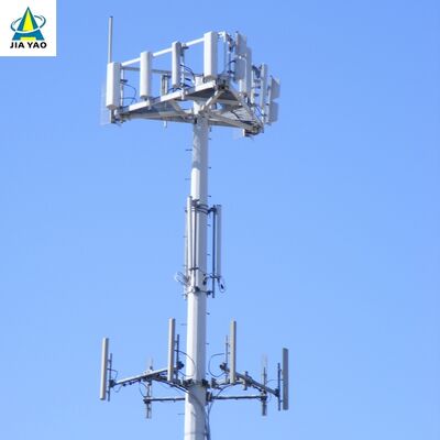 İş Parkı Telekom Dağıtımı için 12 22 32 Metre Şık Tasarım Monopole Anten Kulesi