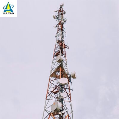 Sınır Alanı Sinyal Kapsamı için 35M 46M 62Meter Q355 Çelik 3 Ayaklı Açılı Çelik Kule