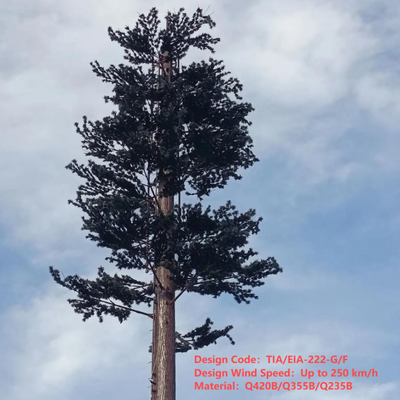Şehir Parkı için 15 25 32 Metre Özel Biyonik Çam Ağacı Kulesi 5G Sinyal Kapsamı
