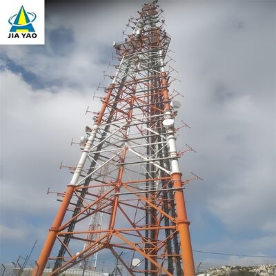 Kentsel Yaya Caddesi 5G için 48m 60m 70m 77Meter Kompakt Ayak İzi 3 Tüp Telekom Kulesi