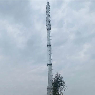 28 36 38 Metre Dahili Kablo Yönlendirme Yaya Üst Geçidi için Tek Kutuplu Kule 5G Kapsama Alanı
