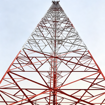 Soğuk Bölge Tarımsal Telekom için 37 46 55M Donmaya Dayanıklı 3 Ayaklı Açılı Çelik Kule