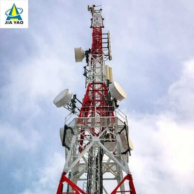 Sismik Sınıf 4 Ayaklı Açısal Çelik Haberleşme Kulesi ANSI/TIA-222 Radyo TV Anten Kurulumu için Standart Kafes Direk