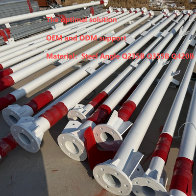 Uzaktan Madencilik Alanı İletişimi için Ağır Hizmet Tipi 3 Ayaklı Çelik Boru Kafes Kule 4G 5G Baz İstasyonu Q345B Sıcak DIP Galvanizli Rüzgara Dayanıklı Direk