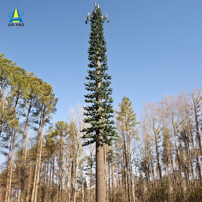 Peyzaj Alanı için Kamuflaj Yapraklı ve Gizli Anten Sistemine Sahip Sağlam Biyonik Çam Ağacı Kulesi 5G Ağ Sitesi Q345B Galvanizli